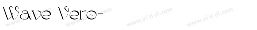 Wave Vero字体转换